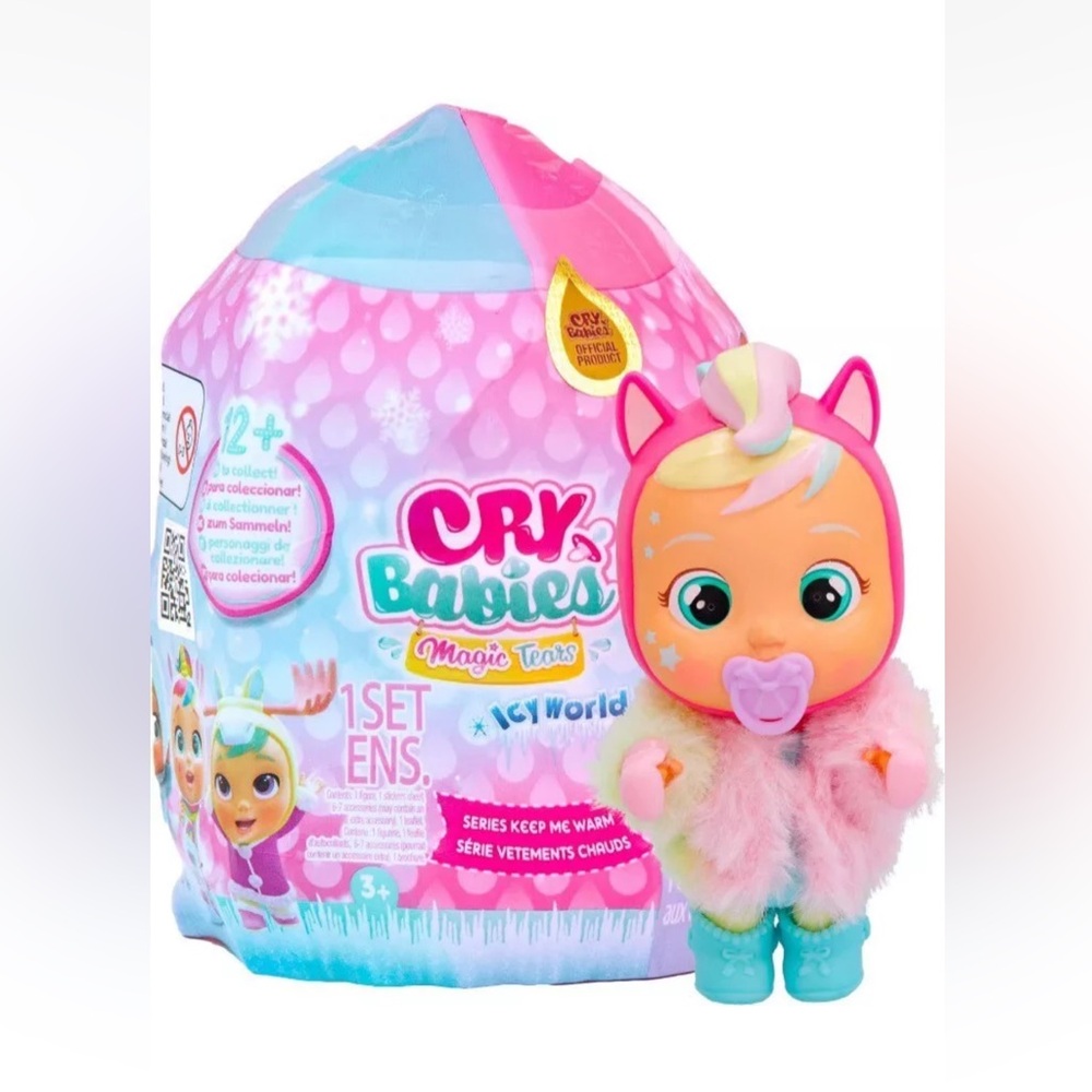 Cry Babies Magic Tears Icy World Keep Me Warm Series Dreamy Doll & Acc